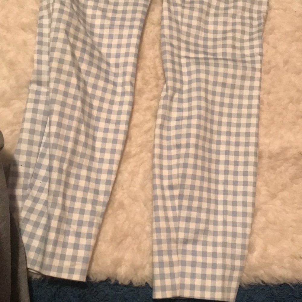 Blue Gingham Pants - image 2